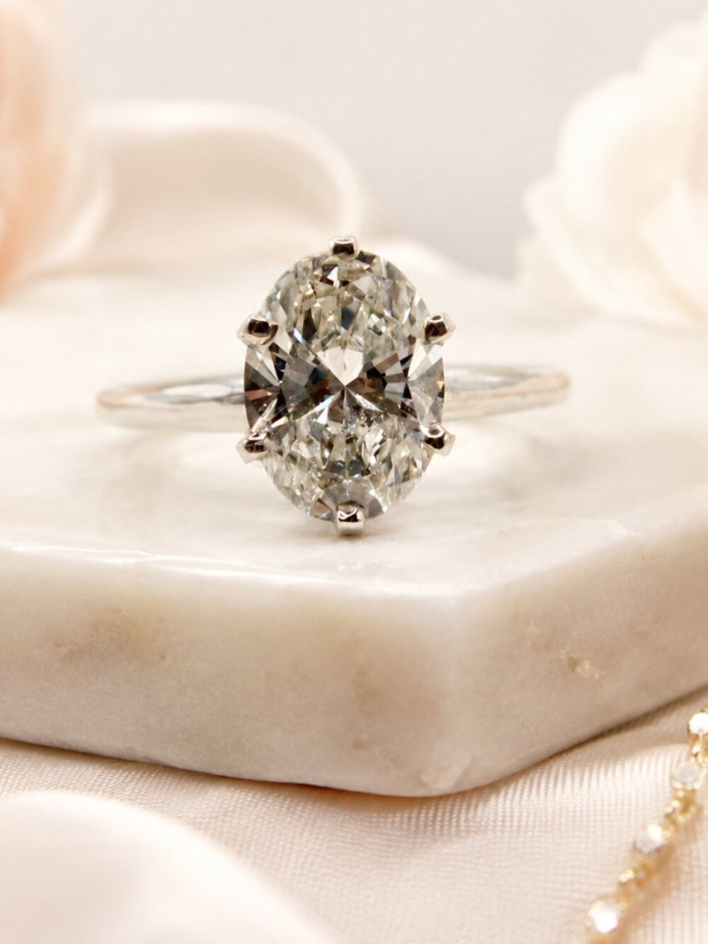 Celeste Oval Solitaire Ring
